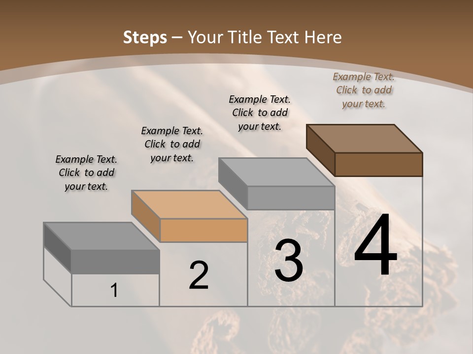 Cinnamons On A Table With A Brown Background PowerPoint Template