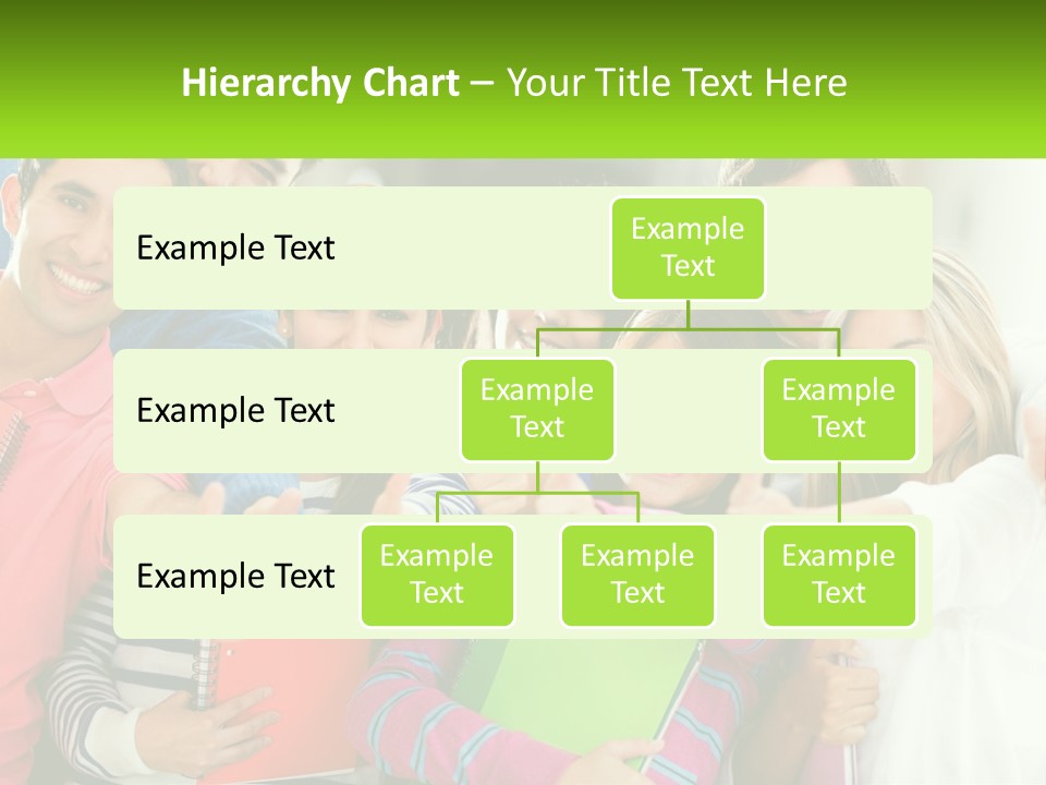 A Group Of Young People Giving Thumbs Up PowerPoint Template