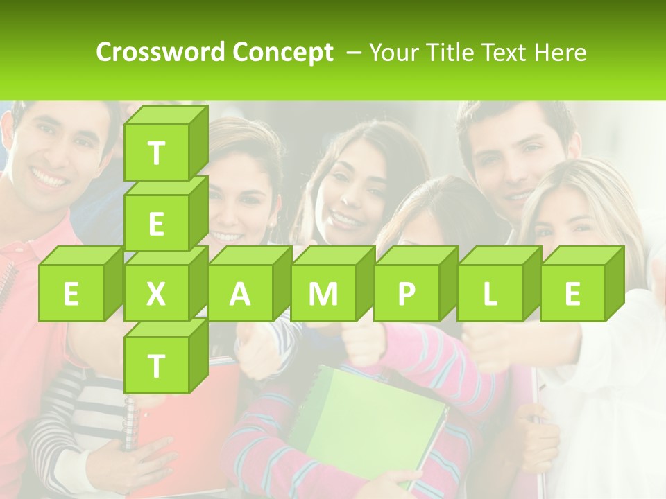 A Group Of Young People Giving Thumbs Up PowerPoint Template