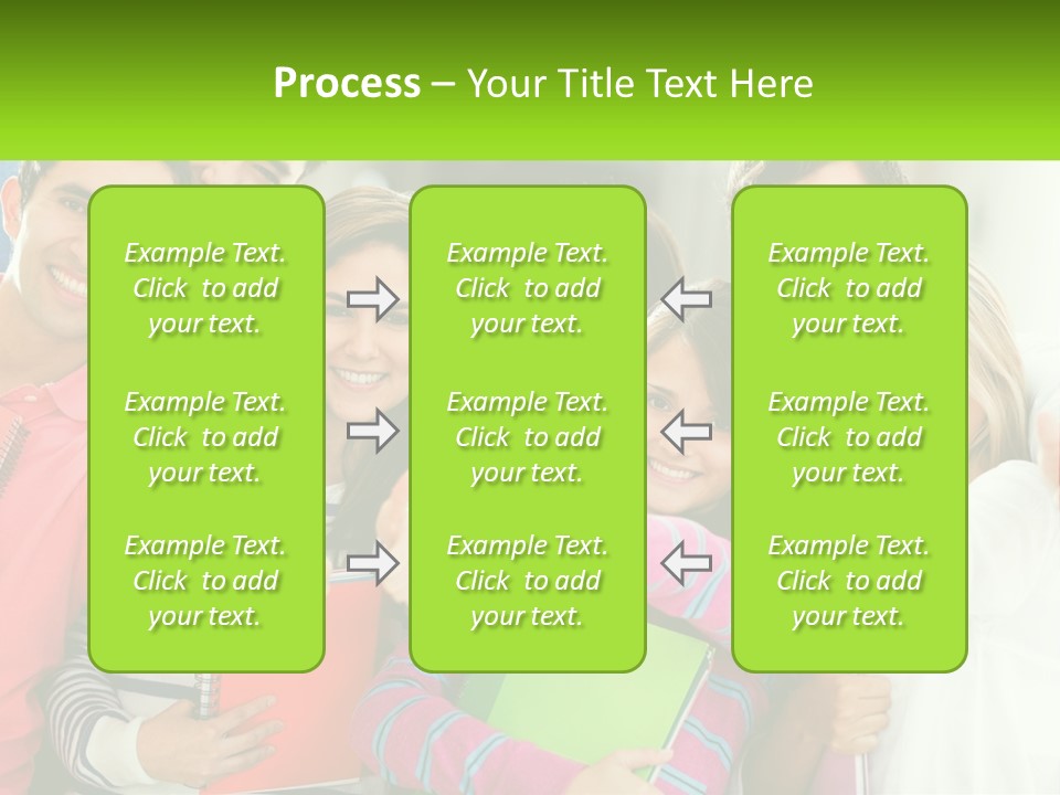 A Group Of Young People Giving Thumbs Up PowerPoint Template