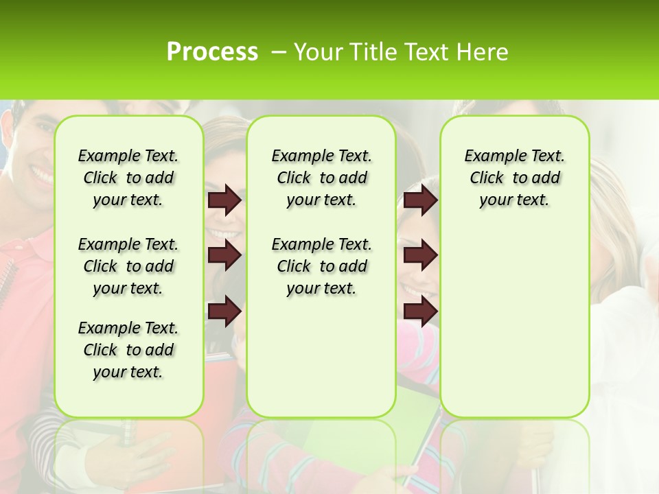A Group Of Young People Giving Thumbs Up PowerPoint Template