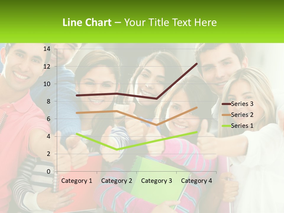 A Group Of Young People Giving Thumbs Up PowerPoint Template