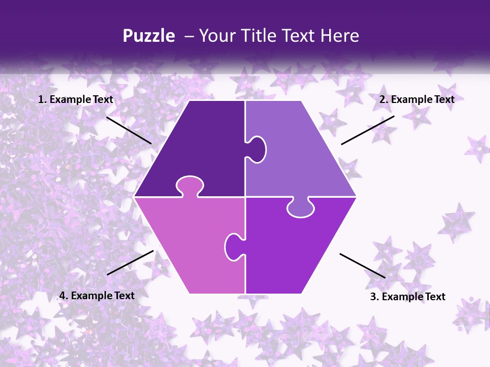 A Group Of Purple Stars On A White Background PowerPoint Template
