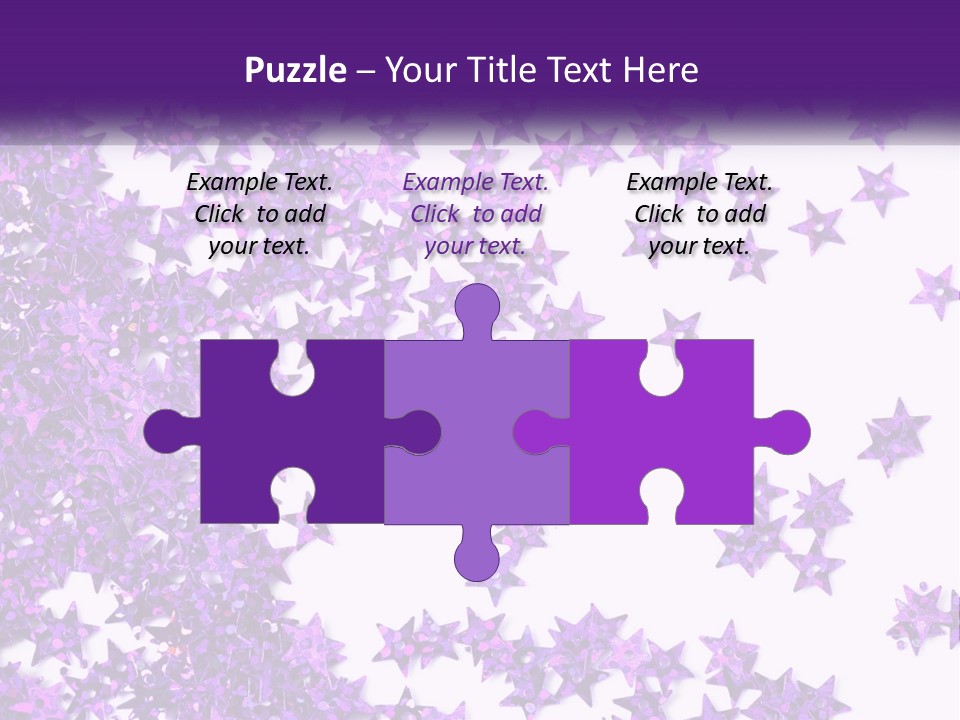 A Group Of Purple Stars On A White Background PowerPoint Template