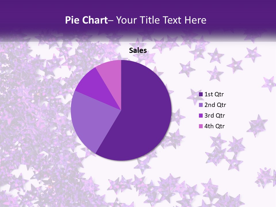 A Group Of Purple Stars On A White Background PowerPoint Template