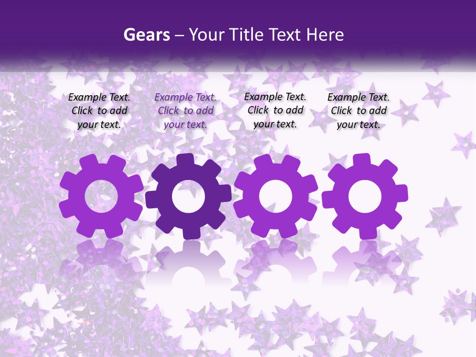 A Group Of Purple Stars On A White Background PowerPoint Template