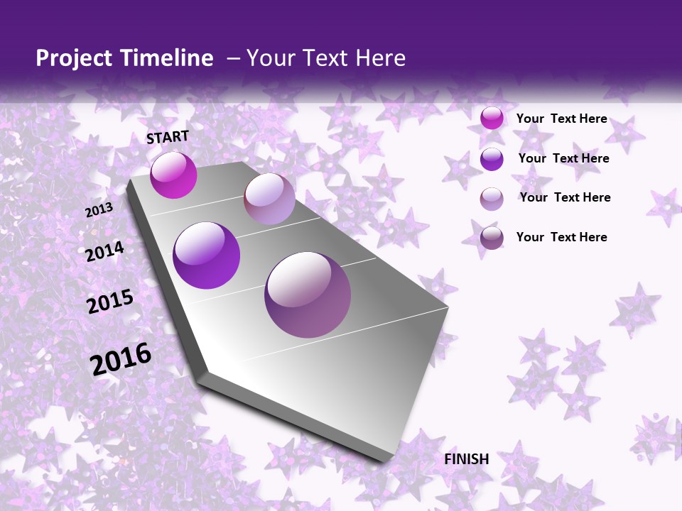 A Group Of Purple Stars On A White Background PowerPoint Template