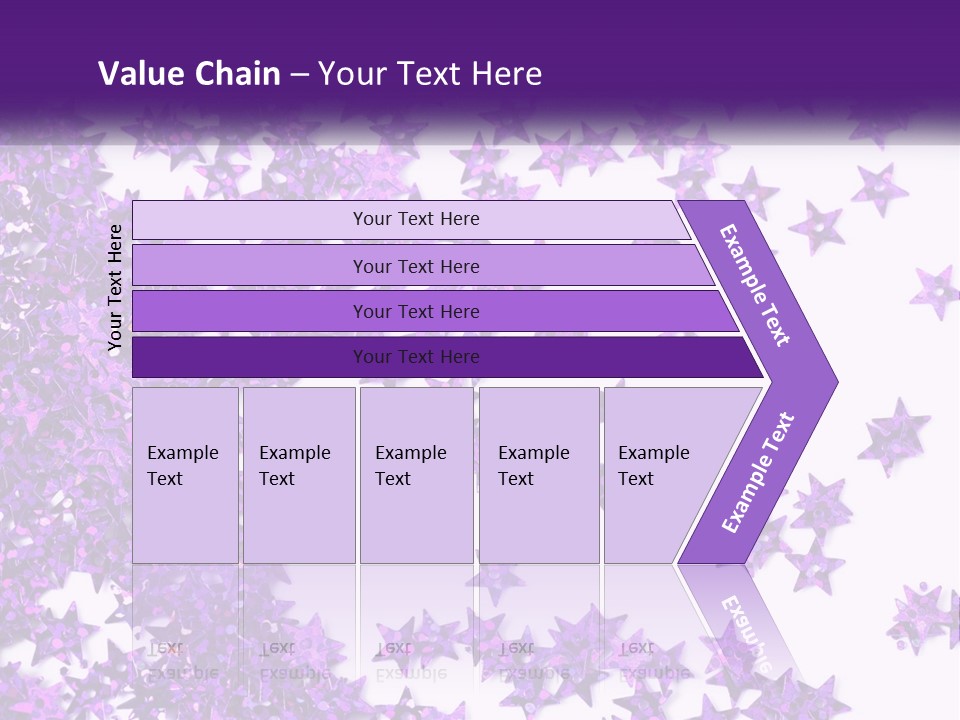 A Group Of Purple Stars On A White Background PowerPoint Template