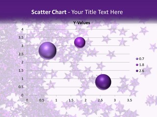 A Group Of Purple Stars On A White Background PowerPoint Template