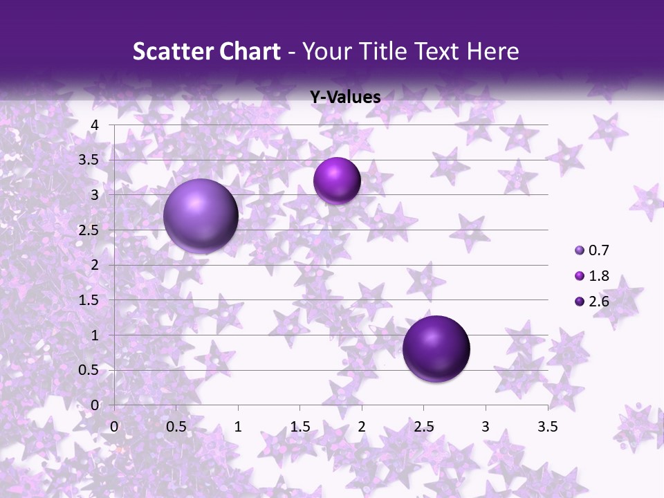 A Group Of Purple Stars On A White Background PowerPoint Template