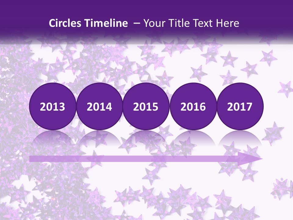 A Group Of Purple Stars On A White Background PowerPoint Template