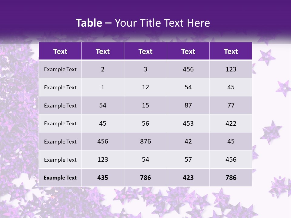 A Group Of Purple Stars On A White Background PowerPoint Template