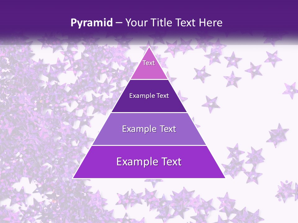 A Group Of Purple Stars On A White Background PowerPoint Template