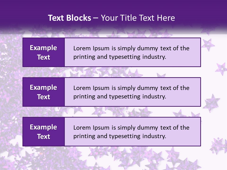 A Group Of Purple Stars On A White Background PowerPoint Template