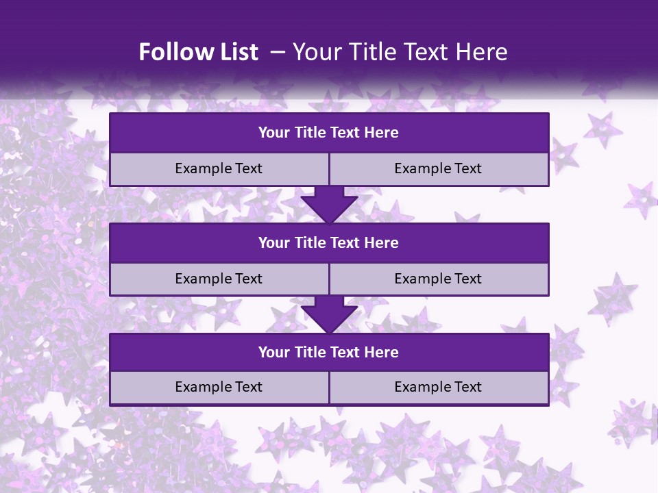 A Group Of Purple Stars On A White Background PowerPoint Template