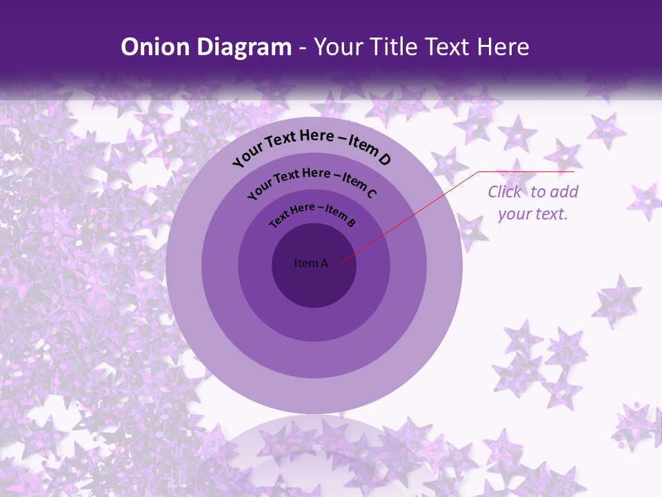 A Group Of Purple Stars On A White Background PowerPoint Template