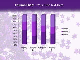 A Group Of Purple Stars On A White Background PowerPoint Template