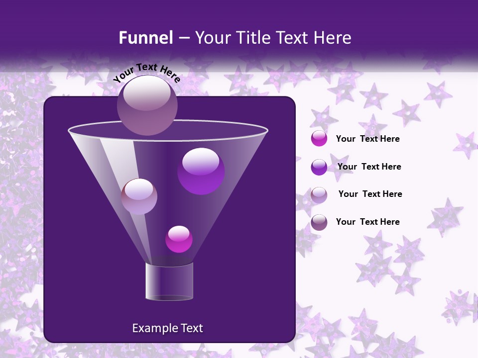 A Group Of Purple Stars On A White Background PowerPoint Template