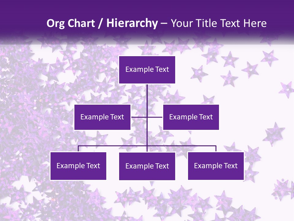 A Group Of Purple Stars On A White Background PowerPoint Template