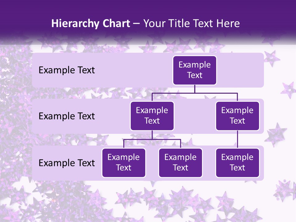 A Group Of Purple Stars On A White Background PowerPoint Template