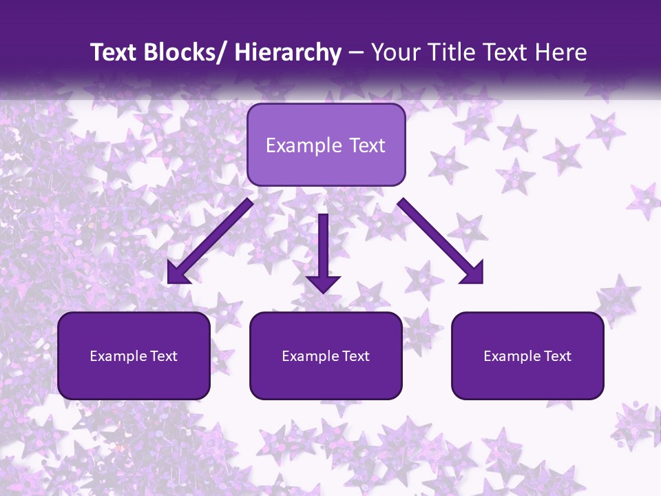 A Group Of Purple Stars On A White Background PowerPoint Template