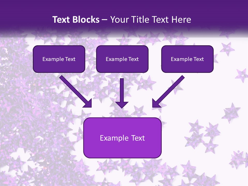 A Group Of Purple Stars On A White Background PowerPoint Template