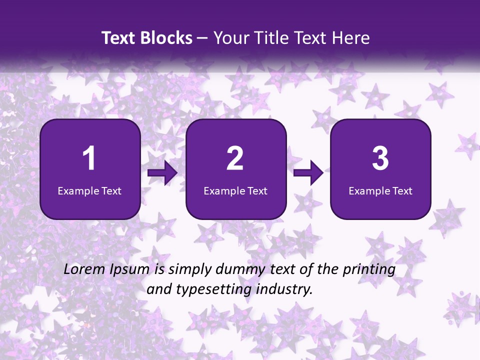 A Group Of Purple Stars On A White Background PowerPoint Template