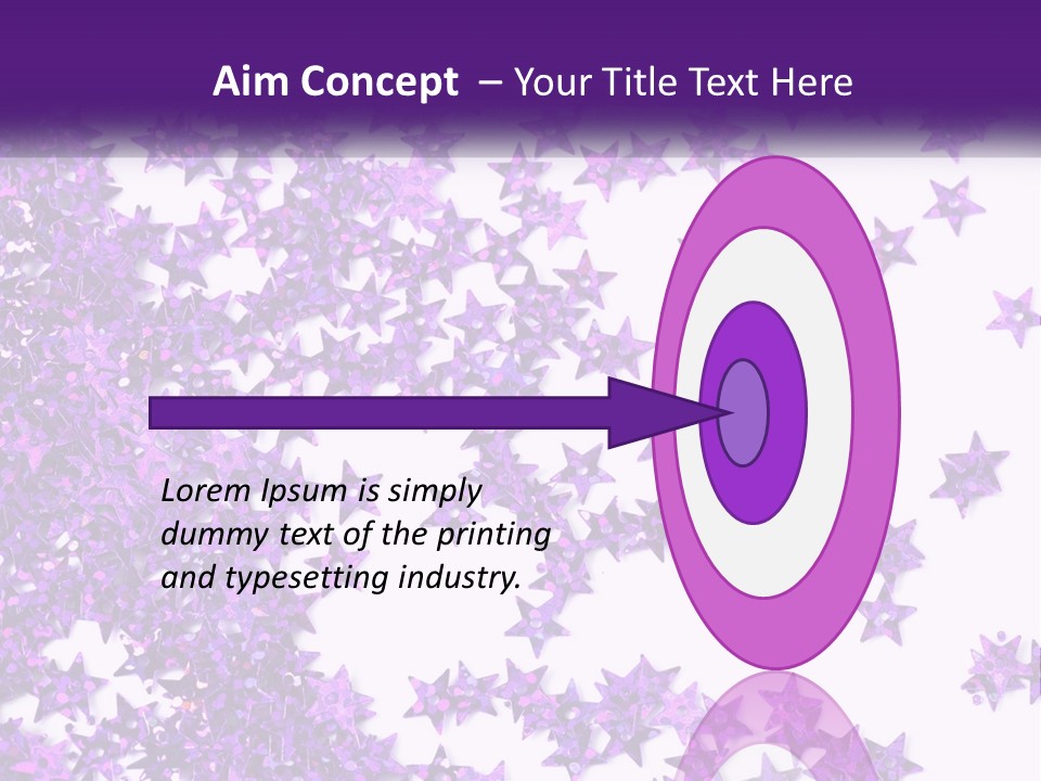 A Group Of Purple Stars On A White Background PowerPoint Template
