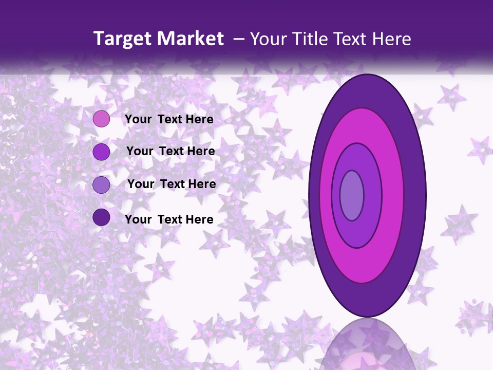 A Group Of Purple Stars On A White Background PowerPoint Template