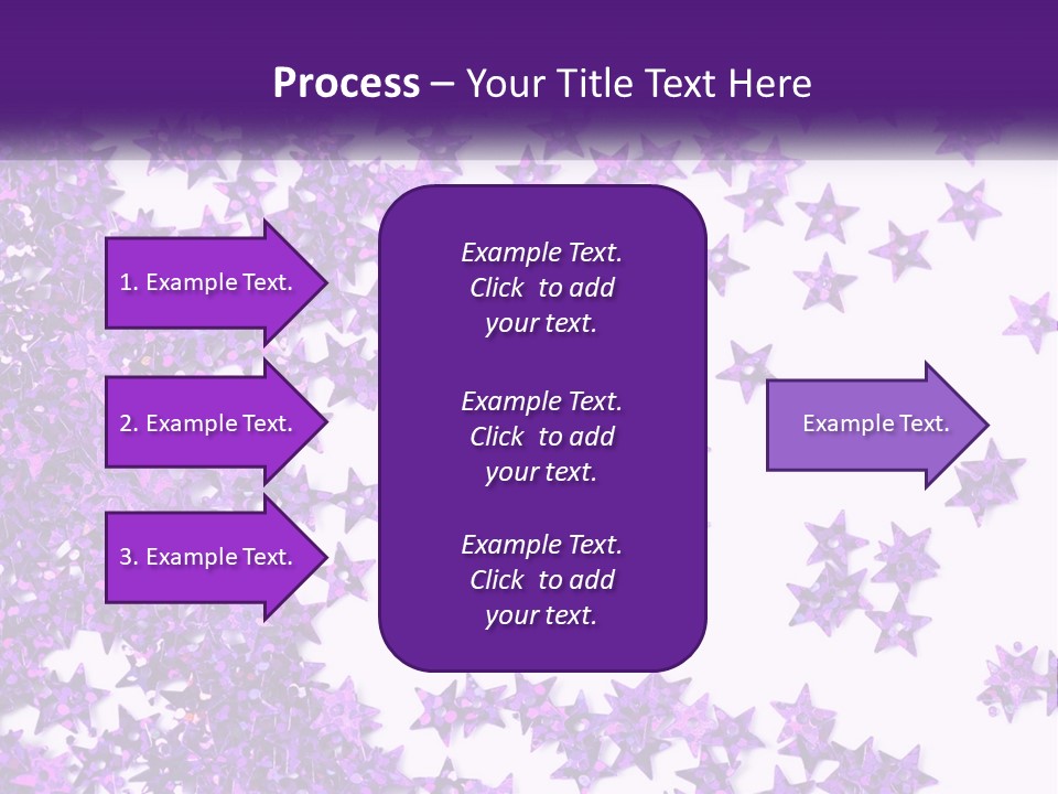 A Group Of Purple Stars On A White Background PowerPoint Template