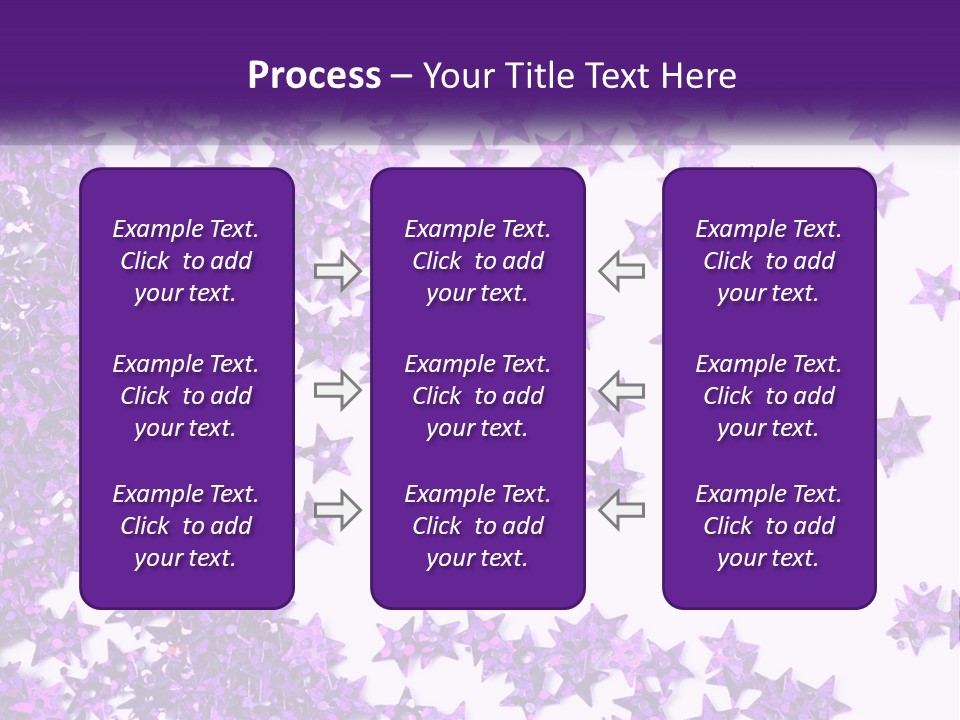 A Group Of Purple Stars On A White Background PowerPoint Template