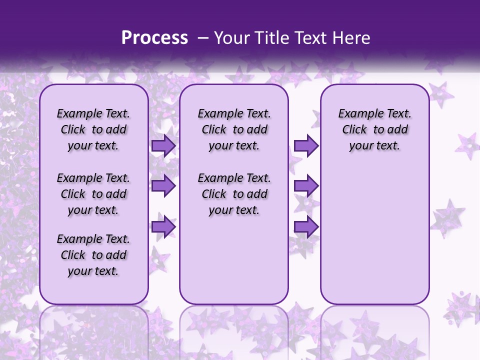 A Group Of Purple Stars On A White Background PowerPoint Template