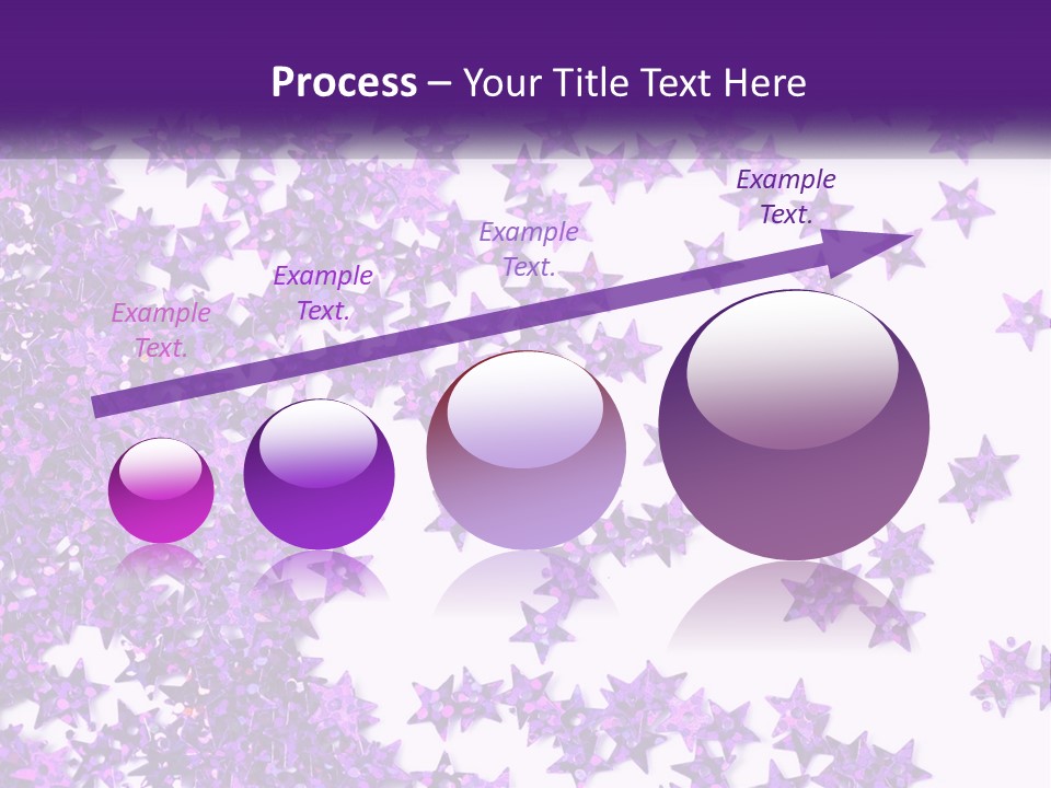 A Group Of Purple Stars On A White Background PowerPoint Template