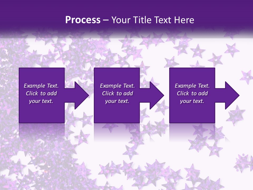 A Group Of Purple Stars On A White Background PowerPoint Template