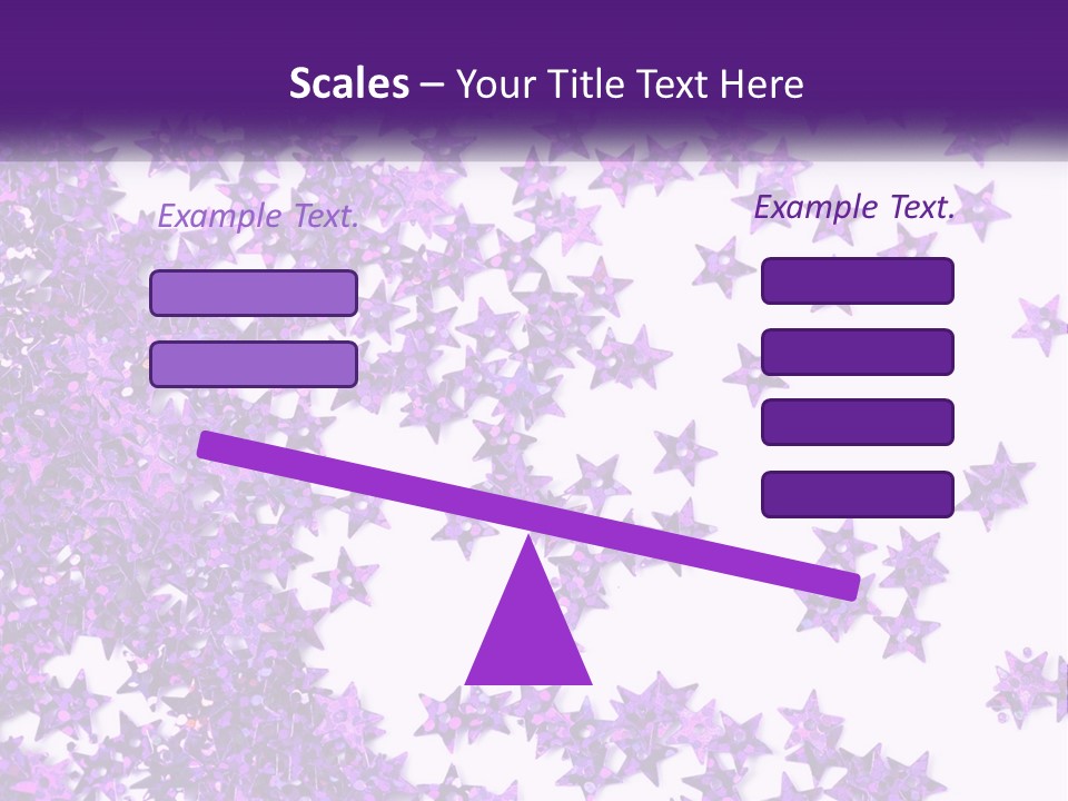 A Group Of Purple Stars On A White Background PowerPoint Template