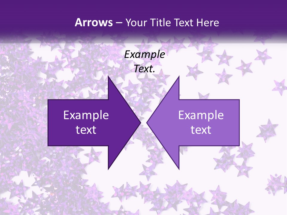 A Group Of Purple Stars On A White Background PowerPoint Template
