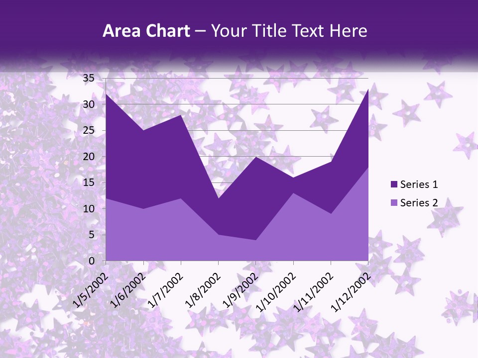 A Group Of Purple Stars On A White Background PowerPoint Template