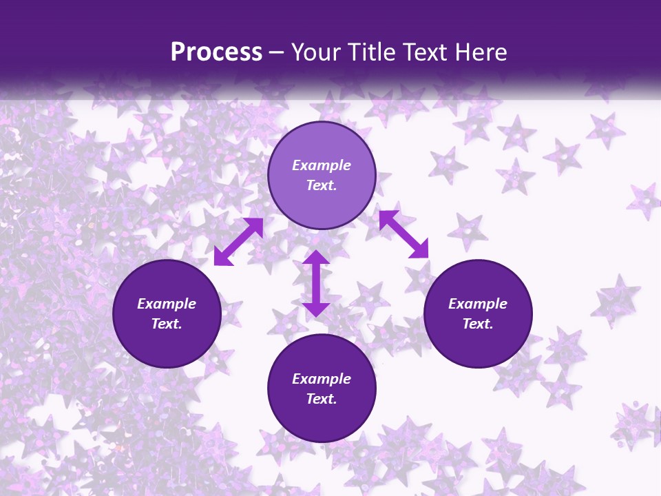 A Group Of Purple Stars On A White Background PowerPoint Template