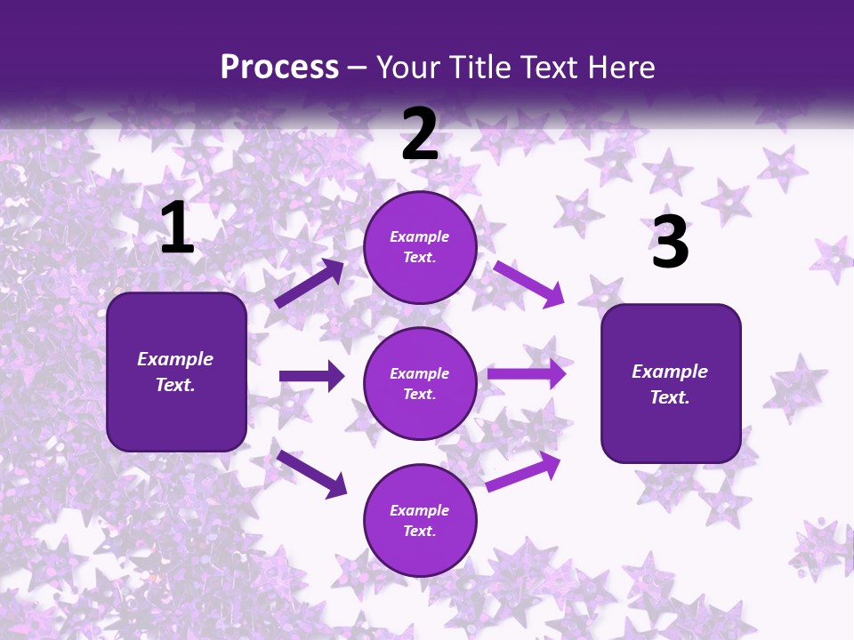 A Group Of Purple Stars On A White Background PowerPoint Template