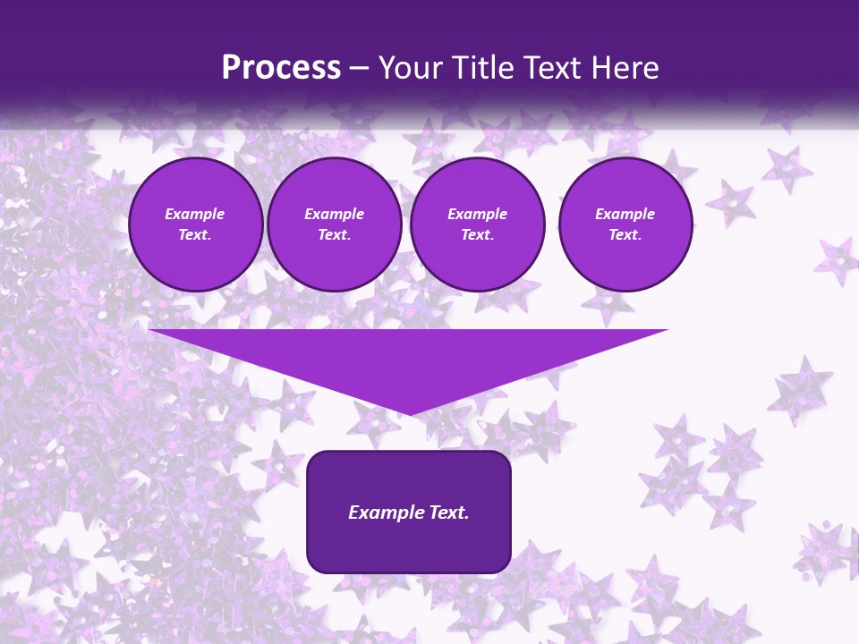A Group Of Purple Stars On A White Background PowerPoint Template