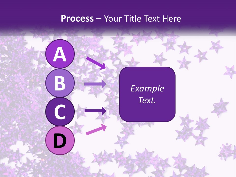 A Group Of Purple Stars On A White Background PowerPoint Template
