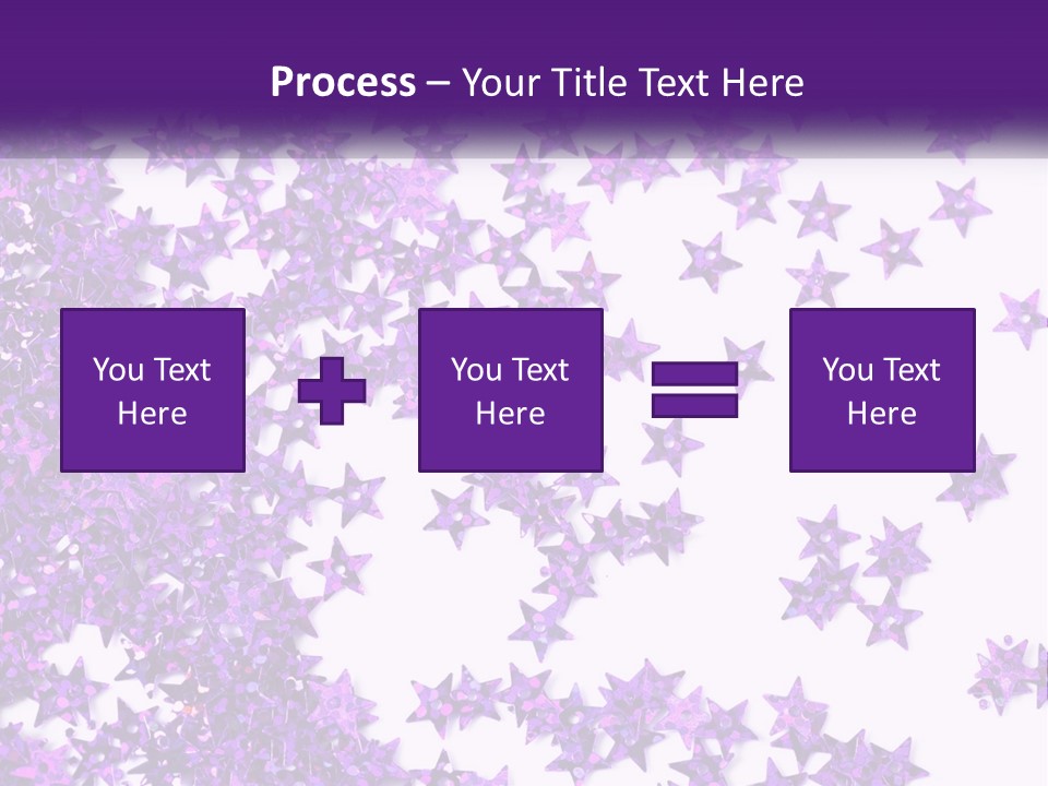 A Group Of Purple Stars On A White Background PowerPoint Template