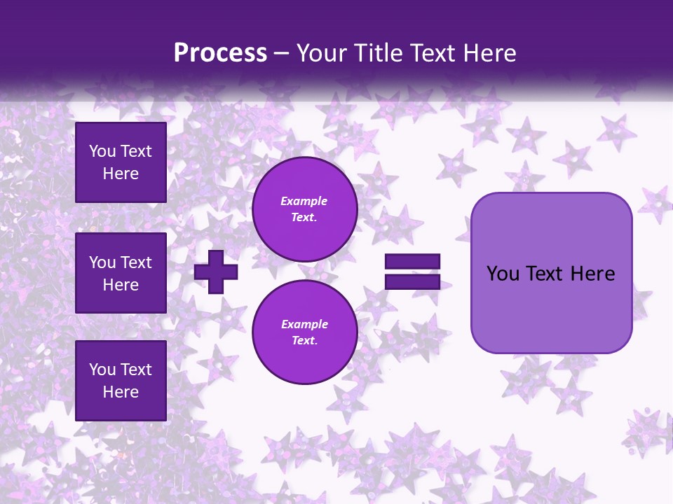 A Group Of Purple Stars On A White Background PowerPoint Template