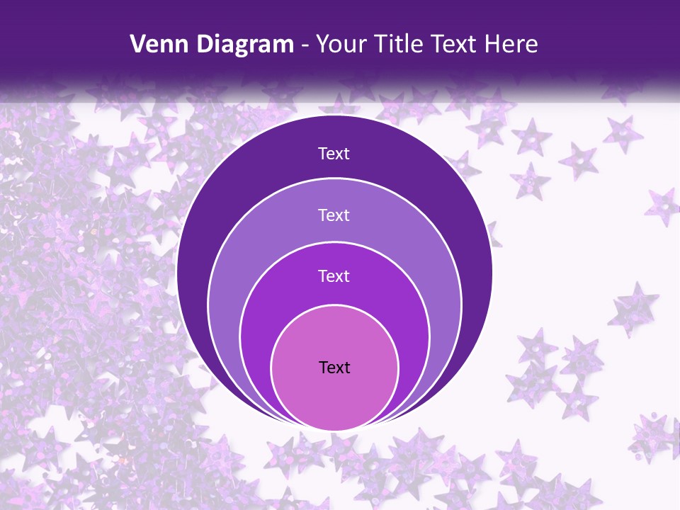 A Group Of Purple Stars On A White Background PowerPoint Template