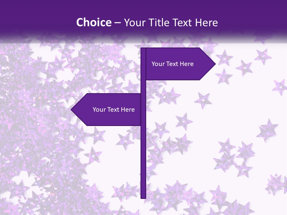 A Group Of Purple Stars On A White Background PowerPoint Template