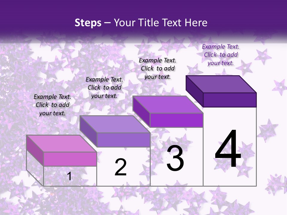 A Group Of Purple Stars On A White Background PowerPoint Template