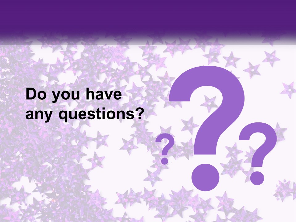 A Group Of Purple Stars On A White Background PowerPoint Template
