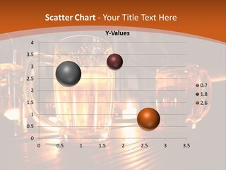Two Glasses Of Beer On A Wooden Table PowerPoint Template