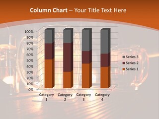 Two Glasses Of Beer On A Wooden Table PowerPoint Template