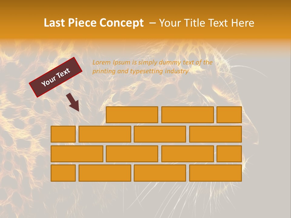 A Cheetah Powerpoint Presentation With A Black Background PowerPoint Template